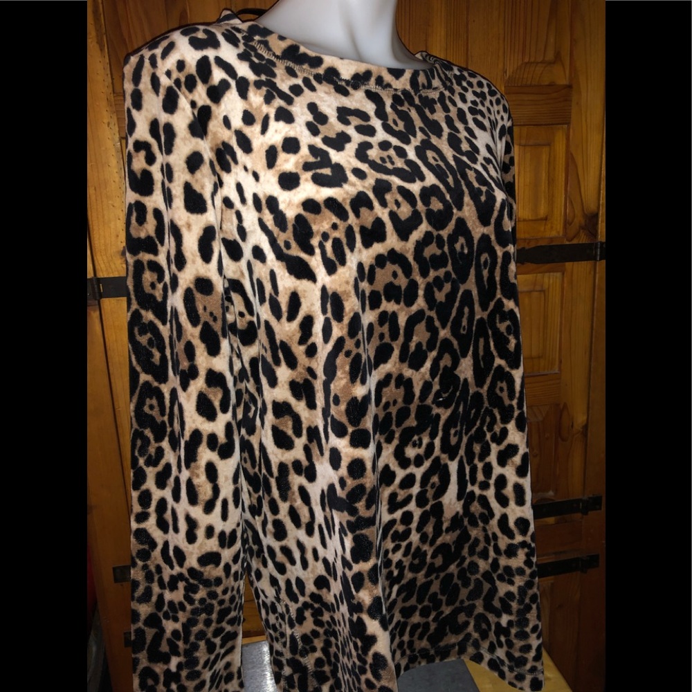 Great Velvet Leopard Blouse 🐾🐾